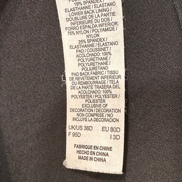 Nike Women's Black Racerback Sports Bra High Support Gym Workout Fitness - Picture 5 of 5